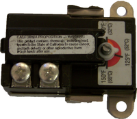 Water heater thermostat lower, 120/240 volt, for dual element tanks, Therm-O-Disc, meets original specification lengths for Rheem, Ruud, Richmond, A.O. Smith, and GSW