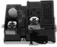 Water heater thermostat lower, 120/240 volt, for dual element tanks, Apcom Style, meets original specification lengths for State, Reliance, Kenmore, Bradford White