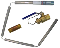 Water heater kit (2 elements, 1 drain valve w/brass nipple, and T & P)