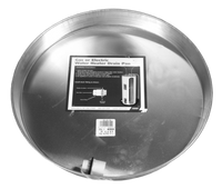Water heater pan aluminum 22 w 1 PVC fitting