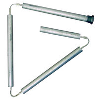 Blue Lightning anode rod for water heater, hex plug, 42 long, flexible (4 sections), aluminum/zinc .75 dia