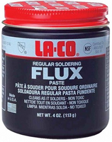Flux solder, water soluble, has NSF & UPC approval, all-weather, 4oz (Laco), made in the USA