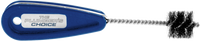 Brush fitting 3/4, plumbing, heavy-gauge galvanized stem wire, single-spiral construstion