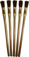 Brush acid 3/8, adhesive applicator brush, stiff black horsehair bristles in metal handle
