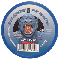 Tape teflon, 1/2 x 1429, PTFE, all purpose, no curing time, Blue Monster