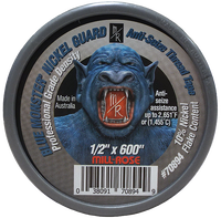Tape nickel guard anti-seize thread sealing, 1/2 x 600 Blue Monster
