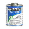 Cement PVC heavy duty medium set gray, 16oz (1pt), thick formula fills in the gaps, dauber included