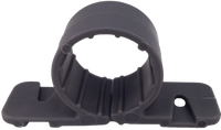 Pipe clamp plastic 2 hole, full circle 1/2