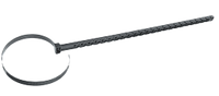 Zipstick pipe hanger 14 length for DWV 1 - 6 pipe gray