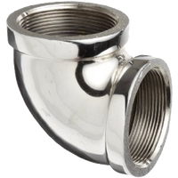 Brass 90 ell 1/2 Chrome Plated