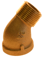 Brass street 45 ell 3/8