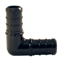 Qestpex plastic 90 ell, 1/2 barb