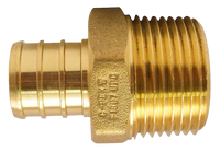 Qestpex brass MIP adapter, 3/4 pex B x 1 MIP