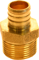 Qestpex brass MIP adapter, 3/4 barb x mip