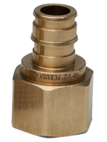 Qestpex brass FIP adapter, 1 barb x 3/4 fip