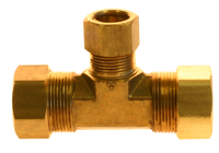 Compression reducing tee 1/2 x 1/2 x 3/8