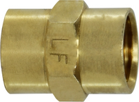 Brass BS threaded coupling, 1/2