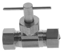 Needle valve straight 1/4comp