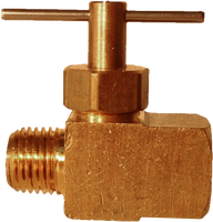 Needle valve straight 1/4mip x 1/4fip