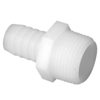 Nylon barb x mip adapter, 3/8 x 3/4