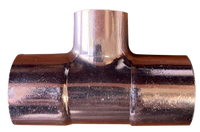 Copper reducing tee, c x c x c, 1 x 1 x 3/4