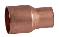 Copper coupling reducing, c x c, 1 (1-1/8od) x 3/4 (7/8od)