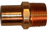 Copper MIP fitting adapter, ftg x mip, 3/4