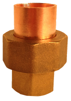 Copper union, c x c, 3/4