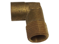 Cast brass sweat 90 ell, c x mip, 3/4