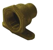 Cast brass sweat FIP adapter, w/ears, c x fip, 1/2