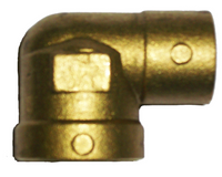 Cast brass sweat 90 ell, c x fip, 1/2