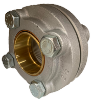 Dielectric union 2 1/2 fip x c, flanged