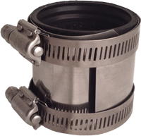 Shielded coupling pvc/ci x pvc/ci 2 (Fernco 3000-22)