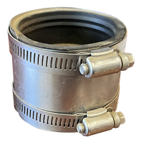 Shielded coupling pvc/ci x tubular 2 x 1 1/2
