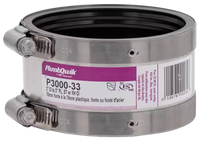 Shielded coupling pvc/ci x pvc/ci 3 (Fernco 3000-33)