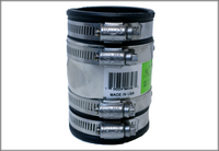 Shielded coupling plastic x plastic 1 1/2 x 1 1/4