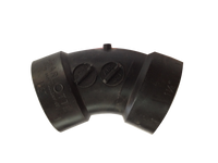 ABS 1/6 bend (60 ell), hub x hub, 1 1/2