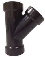 ABS wye, hub x hub x hub, 3