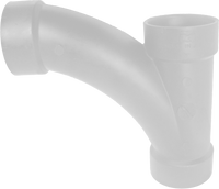 PVCDWV combination wye/1/8 bend, hub x hub x hub, 4