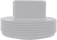 PVCDWV cleanout plug RAISED HEAD, 4