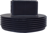 ABS cleanout plug RAISED HEAD, 3