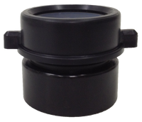 ABS trap adapter, hub x slip, 1 1/2
