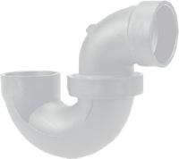 PVCDWV P trap, hub x hub, 2