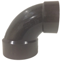 ABS closet bend, 4 x 3 w/test cap