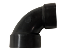 ABS closet bend, 4 ftg x 3 hub