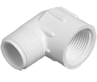 PVC sch 40  90 ell, s x mip, 3/4