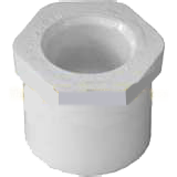 PVC sch 40 bushing, spigot x s, 1 x 3/4