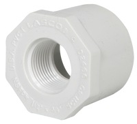 PVC sch 40 bushing, spigot x fip, 3/4 x 1/2