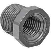 PVC sch 40 bushing, mip x fip, 1 x 3/4