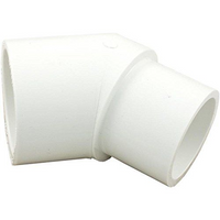 PVC sch 40 45 street ell, s x spigot, 1 1/2